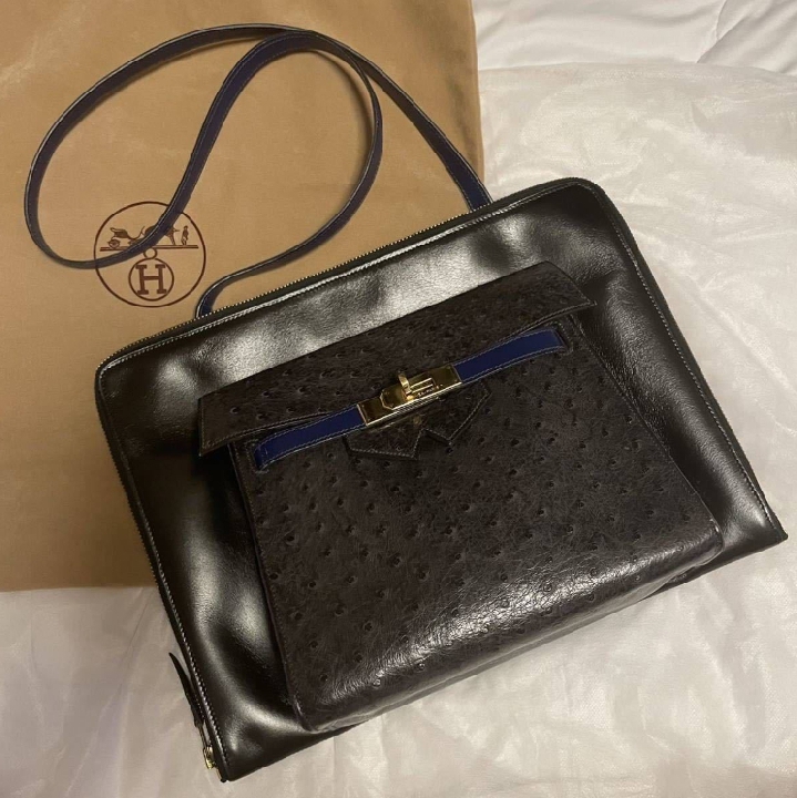 ของแท้ HERMES ใหม่ Amsterdam Birkin Kelly Diagonal