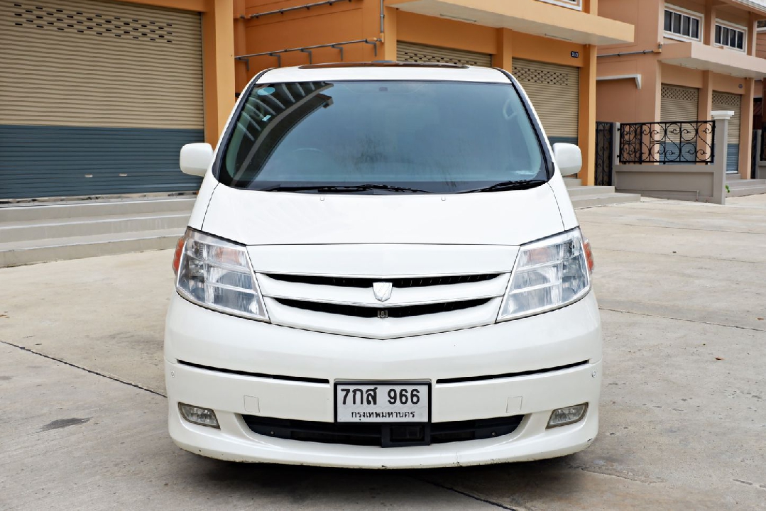 Toyota Alphard 2.4 Hybrid E-Four ปี 2005 โตโยต้า อัลพาต ไฮบริด สีขาว รุ่นท๊อป