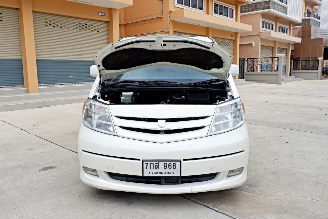 Toyota Alphard 2.4 Hybrid E-Four ปี 2005 โตโยต้า อัลพาต ไฮบริด สีขาว รุ่นท๊อป