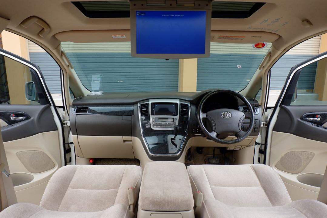 Toyota Alphard 2.4 Hybrid E-Four ปี 2005 โตโยต้า อัลพาต ไฮบริด สีขาว รุ่นท๊อป