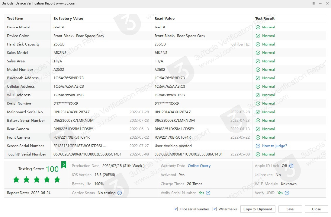 iPad9 256gb Wifi ประกันถึง4/24