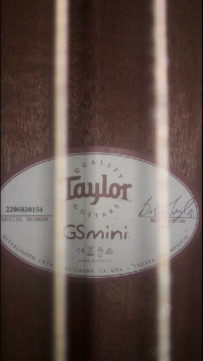 กีต้าร์โปร่ง taylor gs mini koa