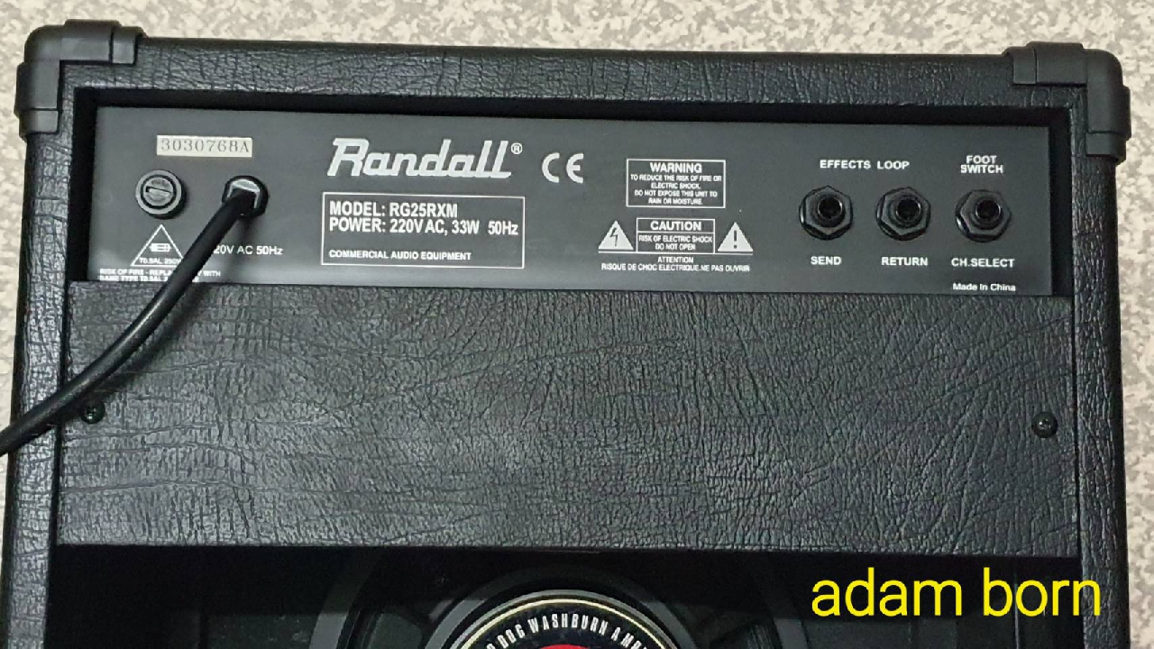 **ขายครับผม! Randall RG25RXM (25วัตต์ ดอกลำโพง 10 นิ้ว) สภาพดี  ใช้งานได้ปรกติครับ **