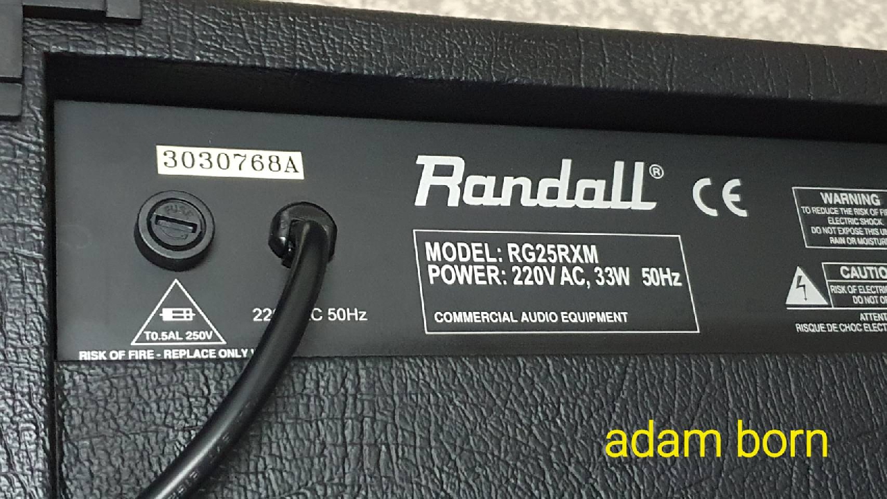 **ขายครับผม! Randall RG25RXM (25วัตต์ ดอกลำโพง 10 นิ้ว) สภาพดี  ใช้งานได้ปรกติครับ **