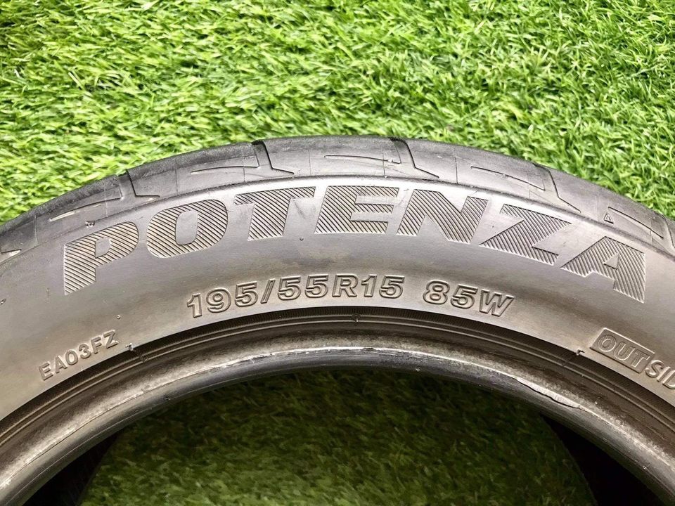 ยาง Bridgestone re003 195/55/15 ปี18