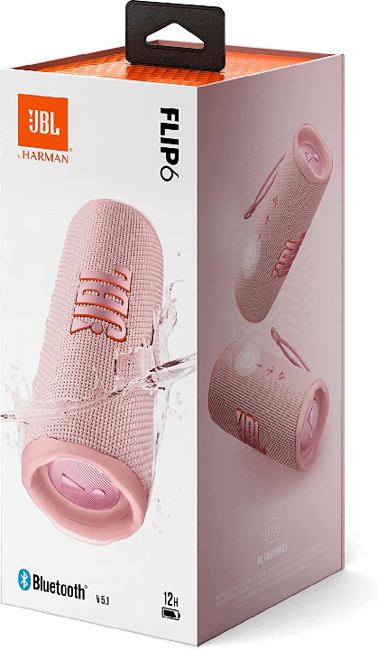 ลำโพง JBL FLIP6 bluetooth สีชมพู pink บลูทูธ