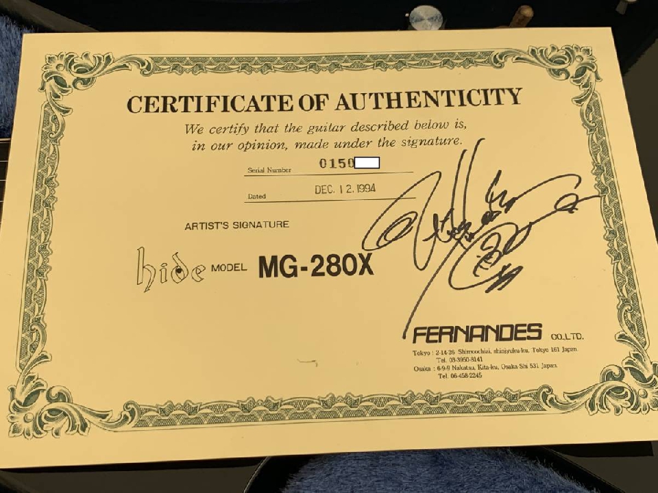 กีต้า Fernandes MG-280 รุ่นซ่อนคอ