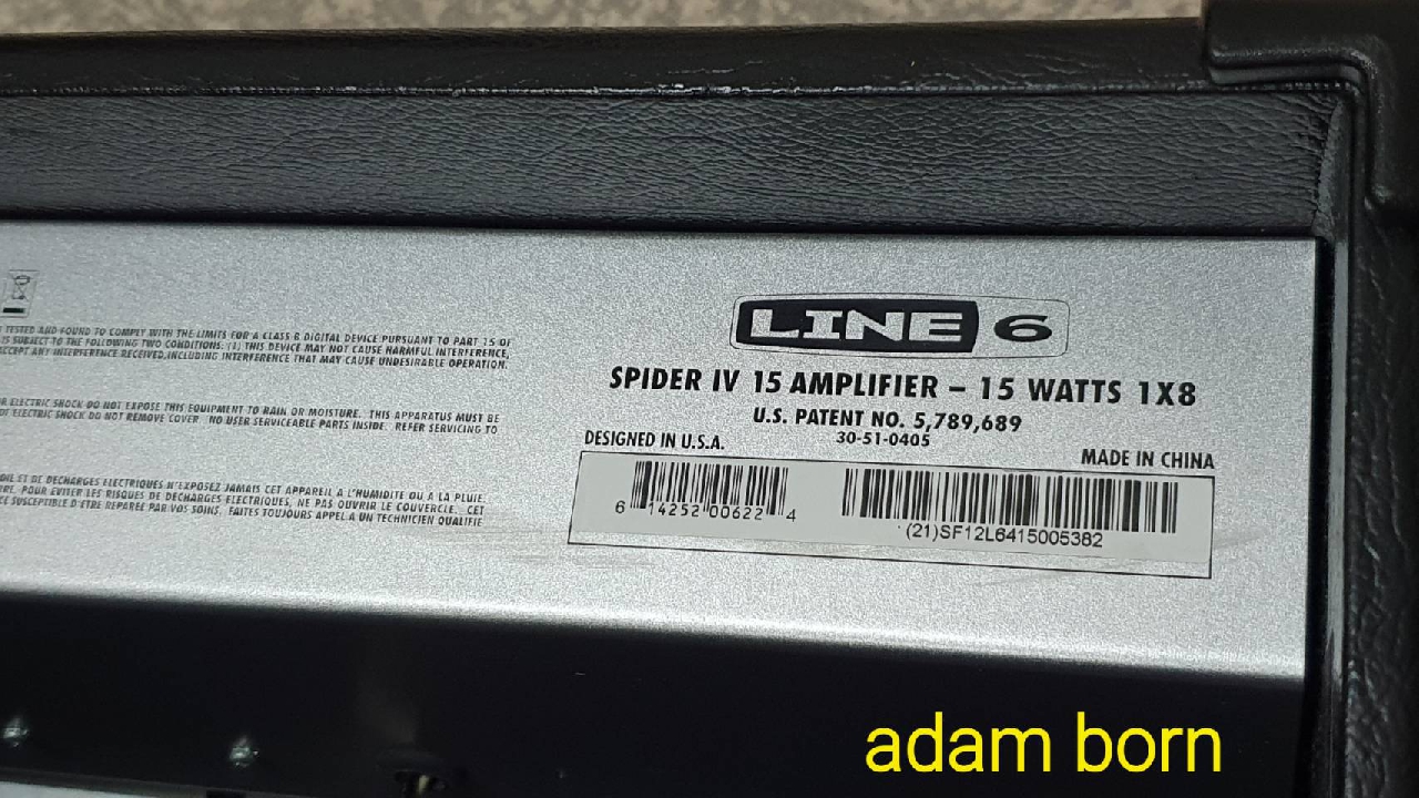 **ขายครับ! Line6 Spider lV15     สภาพเกือบใหม่ ใช้งานได้ปรกติครับ **