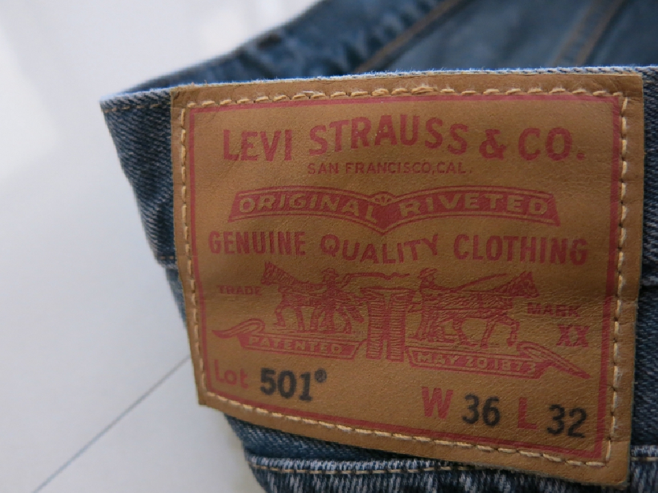 LEVI’S 501 PREMIUM  BIG E     เอว 36