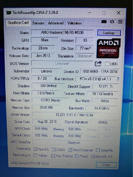 Lenovo E40 core i5 gen 5 การ์ดจอแยก 2 GB แรม 8 GB จอ 14 นิ้ว โน๊ตบุ๊คมือสอง พร้อมใช้งาน