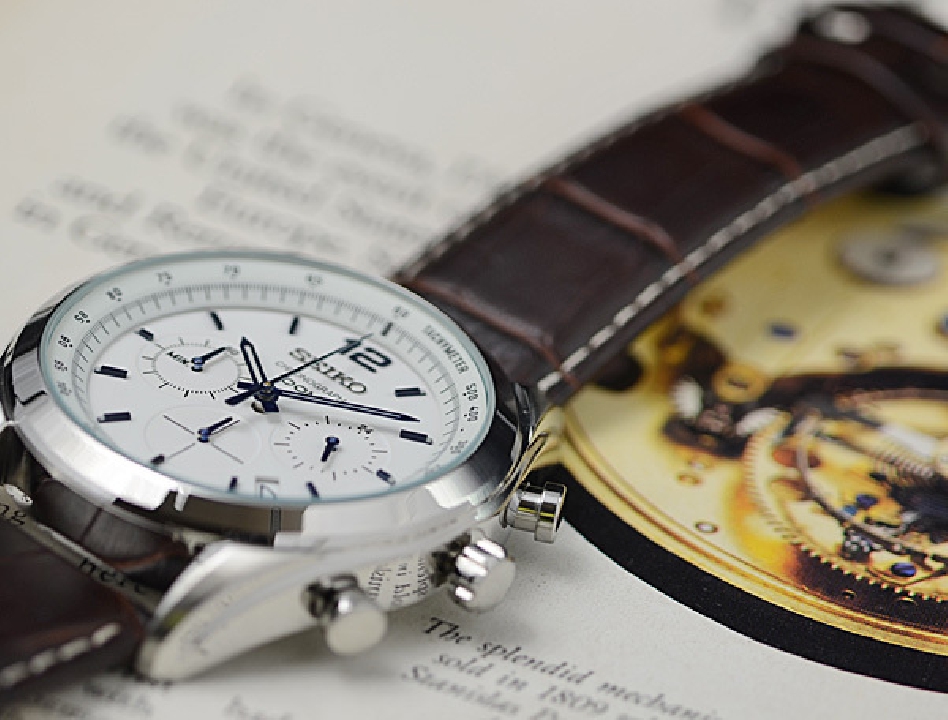 นาฬิกา SEIKO หนัง สีขาว