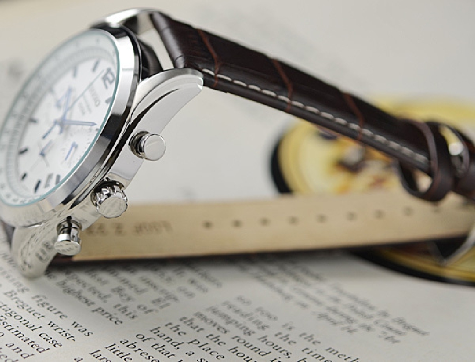 นาฬิกา SEIKO หนัง สีขาว