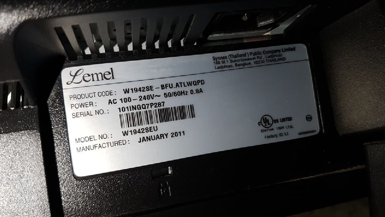 ขายจอคอม19นิ้ว LG Lemel รุ่น W1942SE ภาพสวยคมชัด