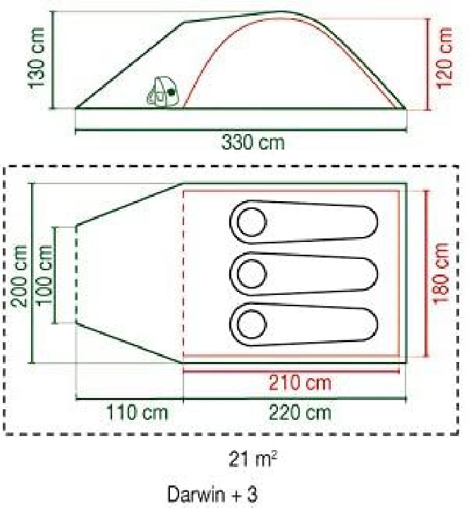 เต็นท์ Coleman Darwin 3 Plus