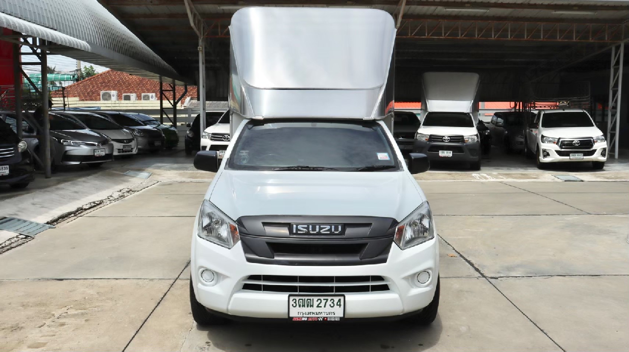 2020 Isuzu D-Max 1.9B SPARK MT เลขไมล์ 53,714ตู้ทึบ 2.10 เมตร 6 เกียร์กระจกมือหมุน