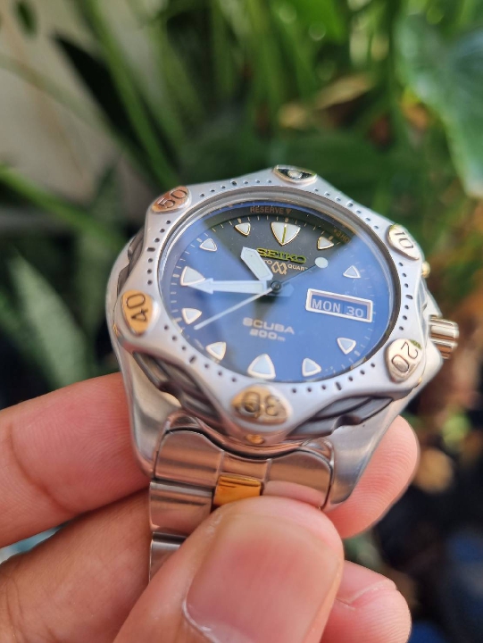 นาฬิกา SEIKO 5M23-7A00 STARFISH AUTO QUARTZ SCUBA 200M. ปลาดาว