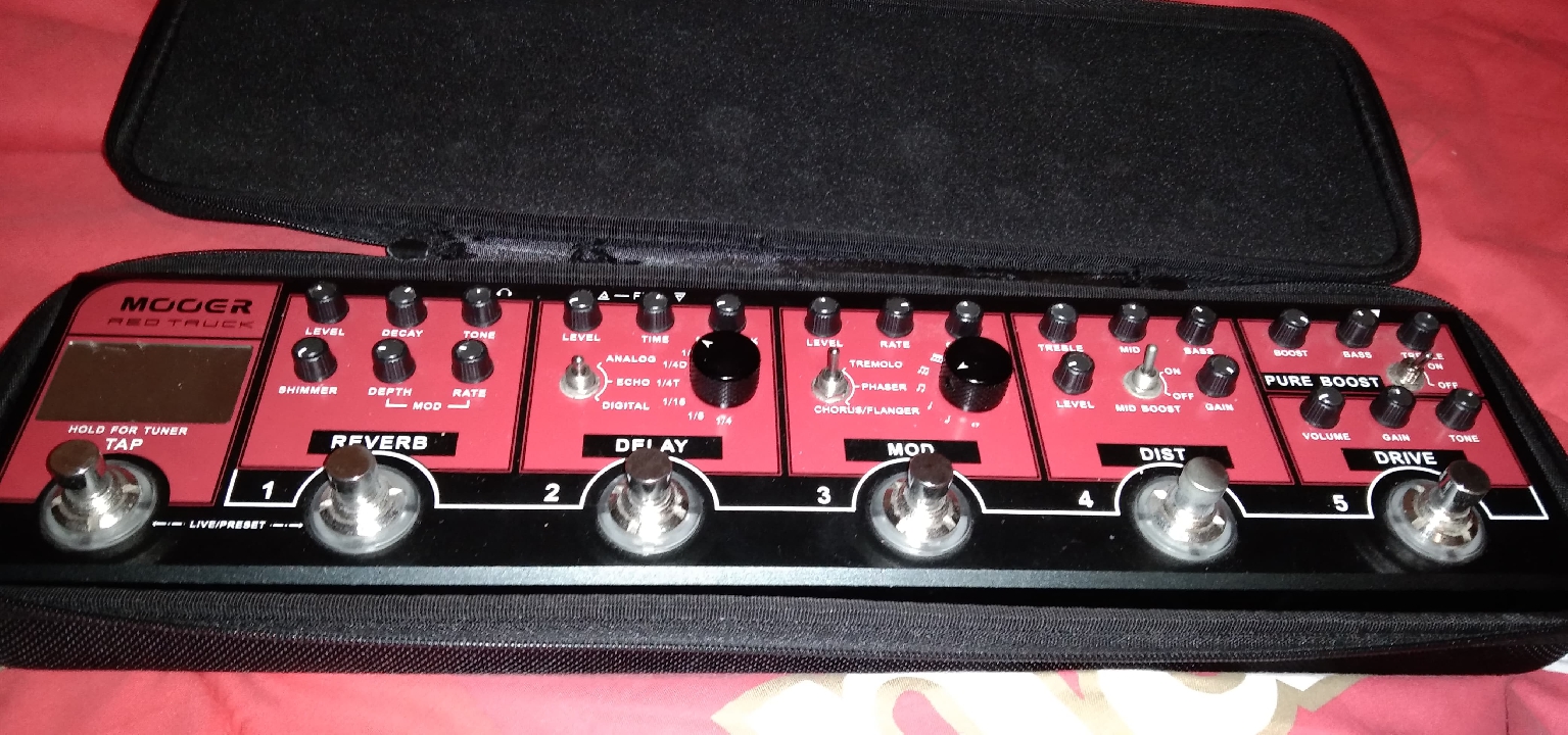 เอฟเฟคกีต้าร์ Mooer red truck (มัลติเอฟเฟคสไตล์ stompbox)
