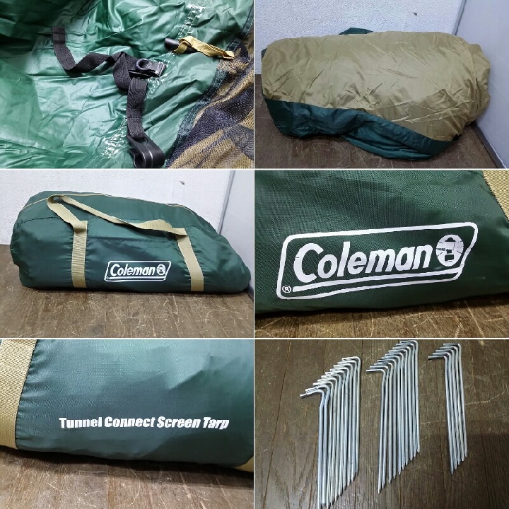 Coleman Coleman Tunnel Connect Screen Tarp 170T15950J แคมป์ปิ้งเต็นท์กลางแจ้ง