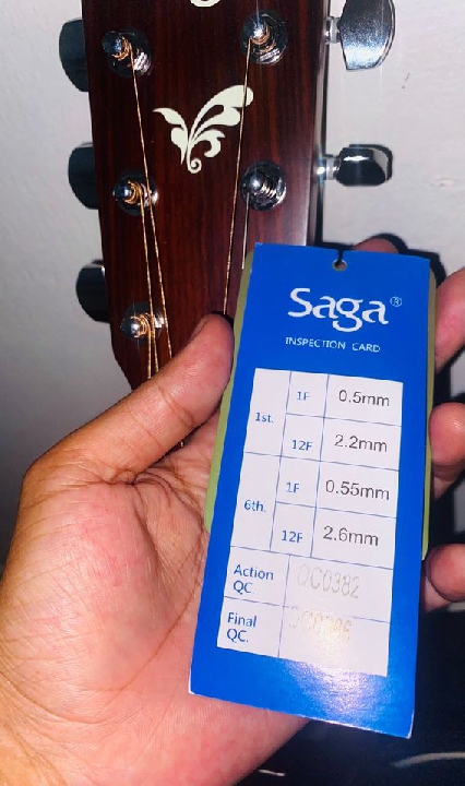 ** กีต้าร์โปร่ง **  SAGA - SA700CR (Topsolid) !!!ร้อนนน!!!