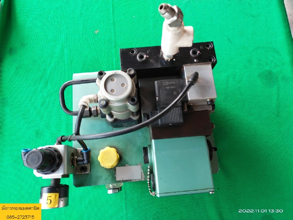 Hi-lock Unit รุ่น PR1-KY5-FP19-05 ชุดจ่ายกำลังไฮดรอลิกด้วยระบบลม ขนาด 23x20x20 ซม. อุปกรณ์ตามภาพ ไม่