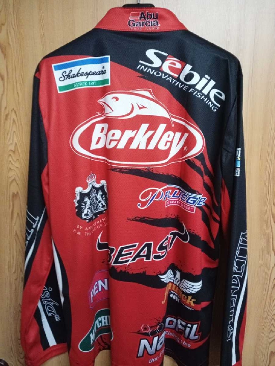 เสื้อตกปลา Abu Garcia Quick Dry Zip Tournament Shirt Size L