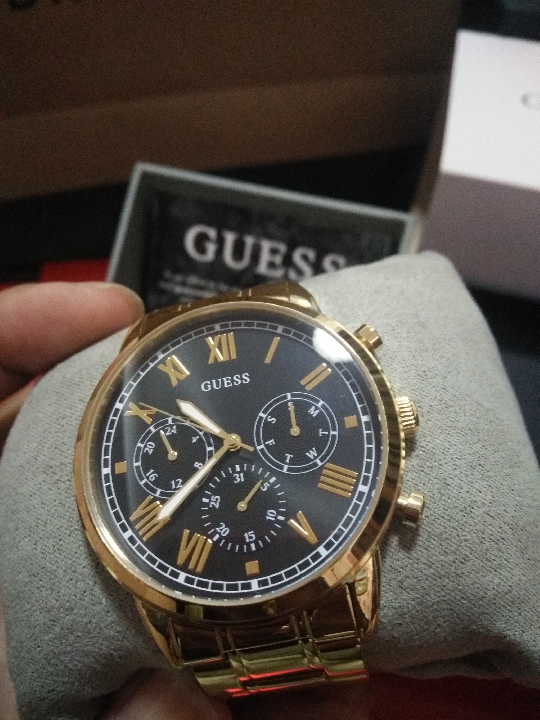 นาฬิกา guess แท้ สีทอง