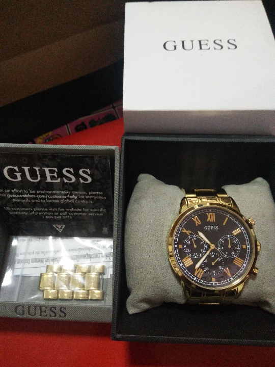 นาฬิกา guess แท้ สีทอง