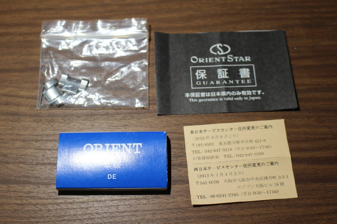 นาฬิกา ORIENT STAR ไขลานสแตนเลสสตีลสีดำ