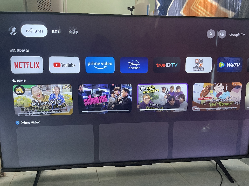 Google TV hisense 55A6500G 55 นิ้ว