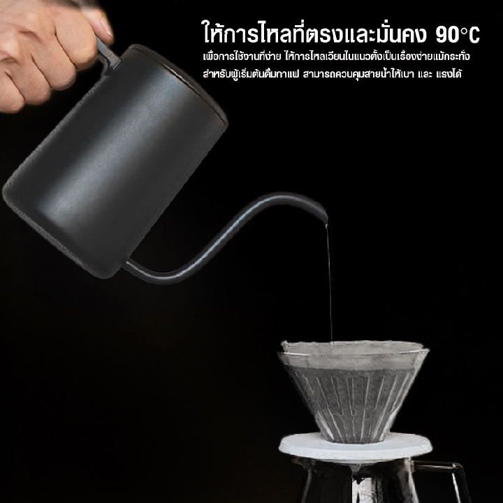 กาต้มน้ำร้อนกาแฟดริป TIMEMORE Smart Fish 600ML