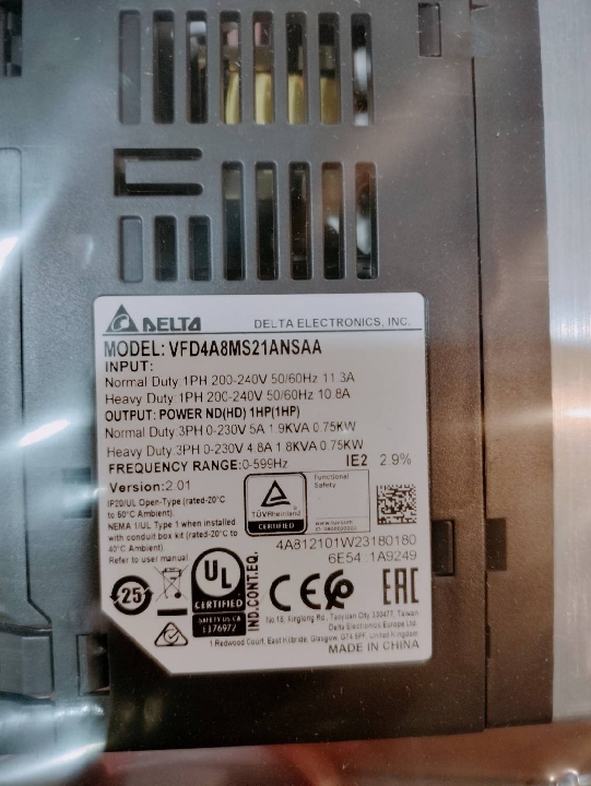 ขายอินเวอร์เตอร์ เดลต้า (ของใหม่) New Delta invertor