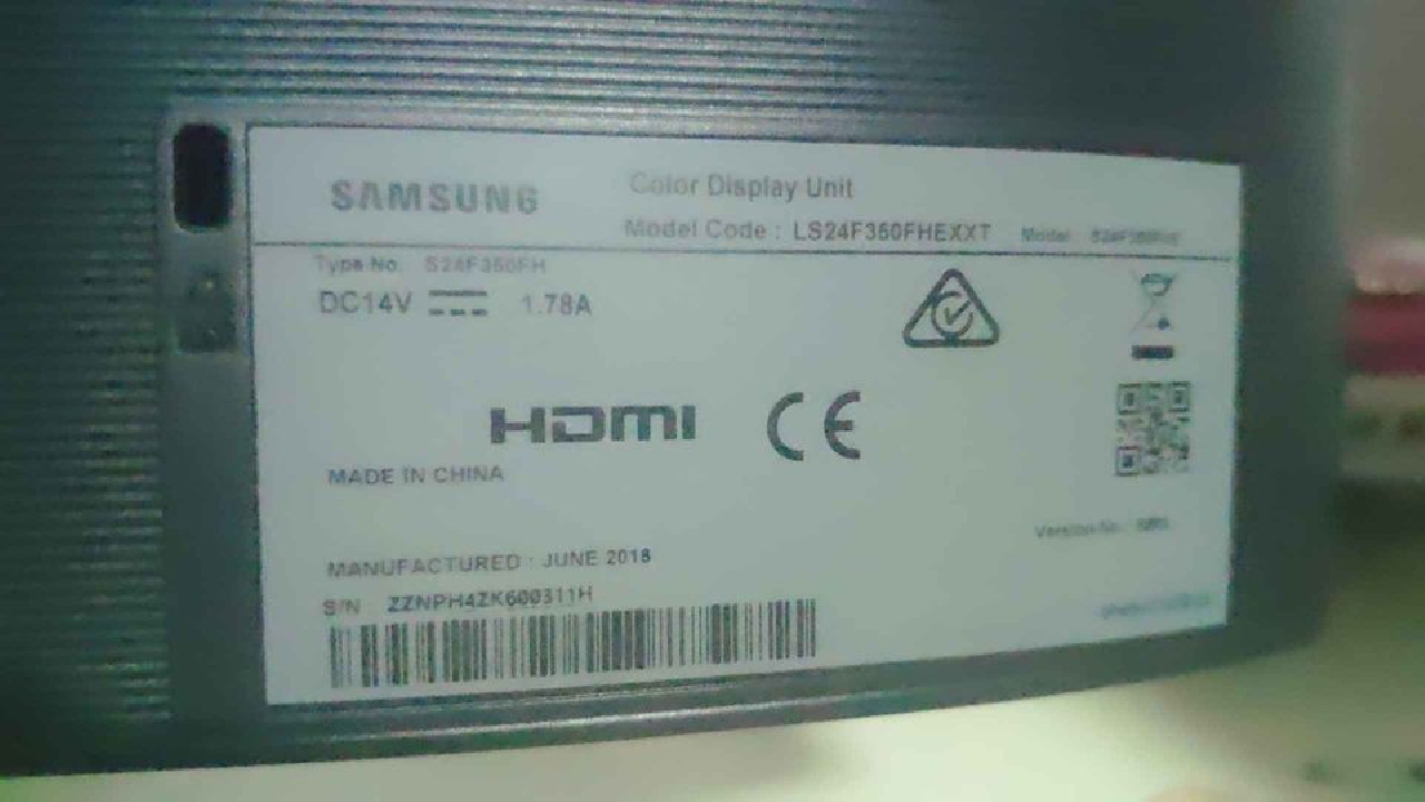Samsung Monitor รุ่น LS24F350FHEXXT