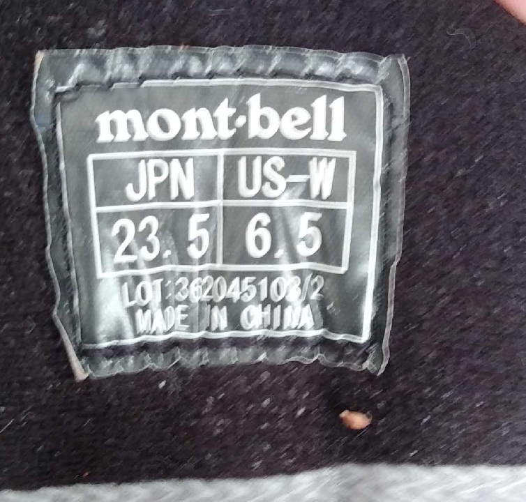 รองเท้าบูท Mont-bell Gore-Tex Tioga ผู้หญิง 23.5 ซม ไซต์ 37-38-39