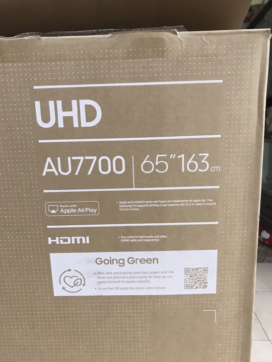 ขายด่วน TV Samsung 65 นิ้ว AU7700 Smart TV (2021)