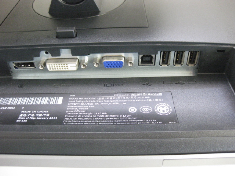 จอคอม ◇ DELL / Dell ◇ P2214Hb ◇จอภาพกว้าง 21.5 นิ้ว◇ไม่สะท้อนแสงไม่มันวาว◇ไฟพื้นหลัง LED ◇ยก / หมุน◇ T03955