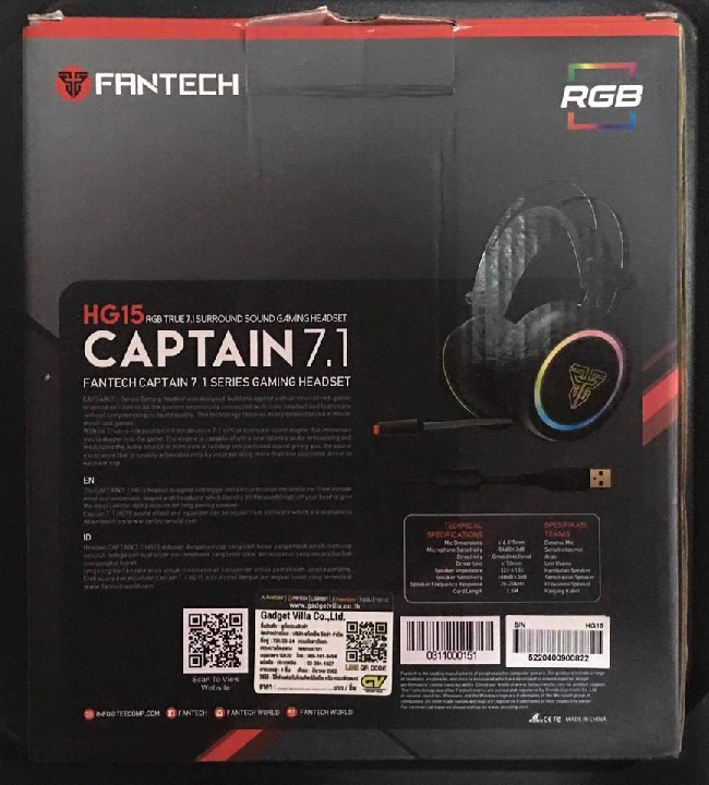 หูฟัง Fantech ใช้งานน้อยเหมือนใหม่