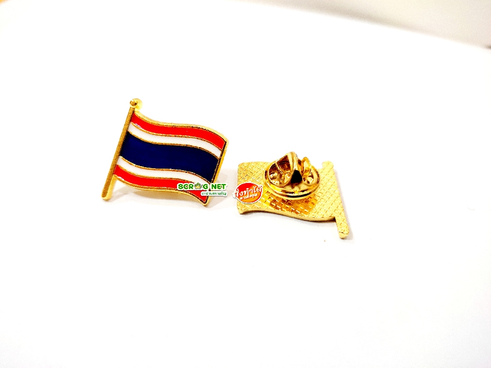 เข็มกลัด ‼️ สินค้าพร้อมจัดส่ง ‼️ เข็มกลัดธงชาติไทย Thailand Flag Pin