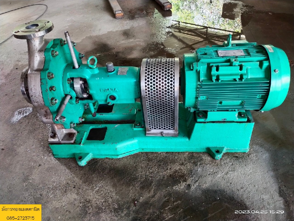 ปั๊มน้ำ EBARA มอเตอร์ขนาด 10 แรง ใช้ไฟสามเฟส 380V หัวปั๊มสแตนเลส ท่อน้ำเข้า 3 นิ้ว ออก 2 นิ้ว ส่งส