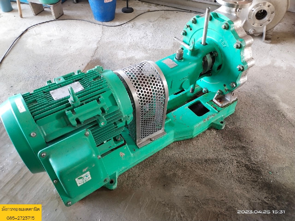 ปั๊มน้ำ EBARA มอเตอร์ขนาด 10 แรง ใช้ไฟสามเฟส 380V หัวปั๊มสแตนเลส ท่อน้ำเข้า 3 นิ้ว ออก 2 นิ้ว ส่งส