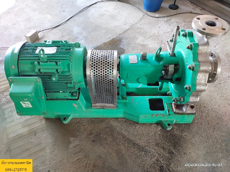 ปั๊มน้ำ EBARA มอเตอร์ขนาด 10 แรง ใช้ไฟสามเฟส 380V หัวปั๊มสแตนเลส ท่อน้ำเข้า 3 นิ้ว ออก 2 นิ้ว ส่งส
