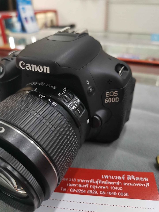 Canon EOS600D+LENS Canon 18-55 is.ll สภาพ90% การใช้งานสมบูรณ์ อุปกรณ์ครบ ประกัน3เดือน.