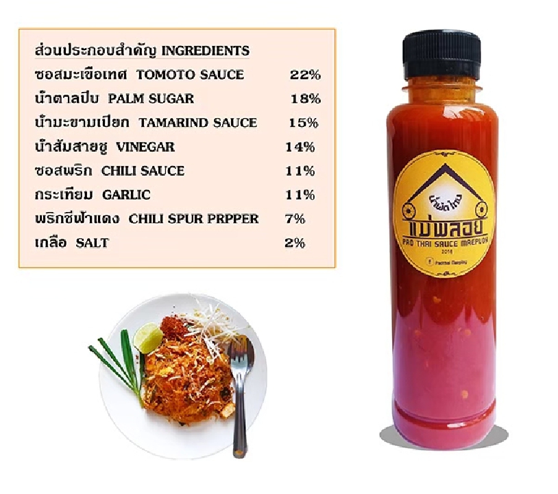 ขายน้ำผัดไทยปรุงสำเร็จ ยี่ห่อผัดไทยแม่พลอย