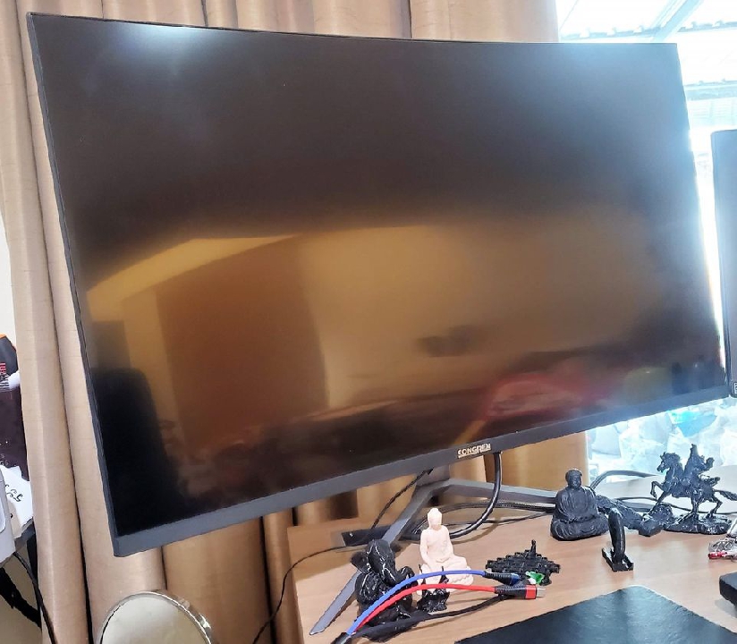 ขายจอโค้ง LED 32 นิ้ว 75hz Full HD ยกกล่อง ใหม่กริ๊บ ประกัน 1 ปี หรือ หาแลก จอ 2k