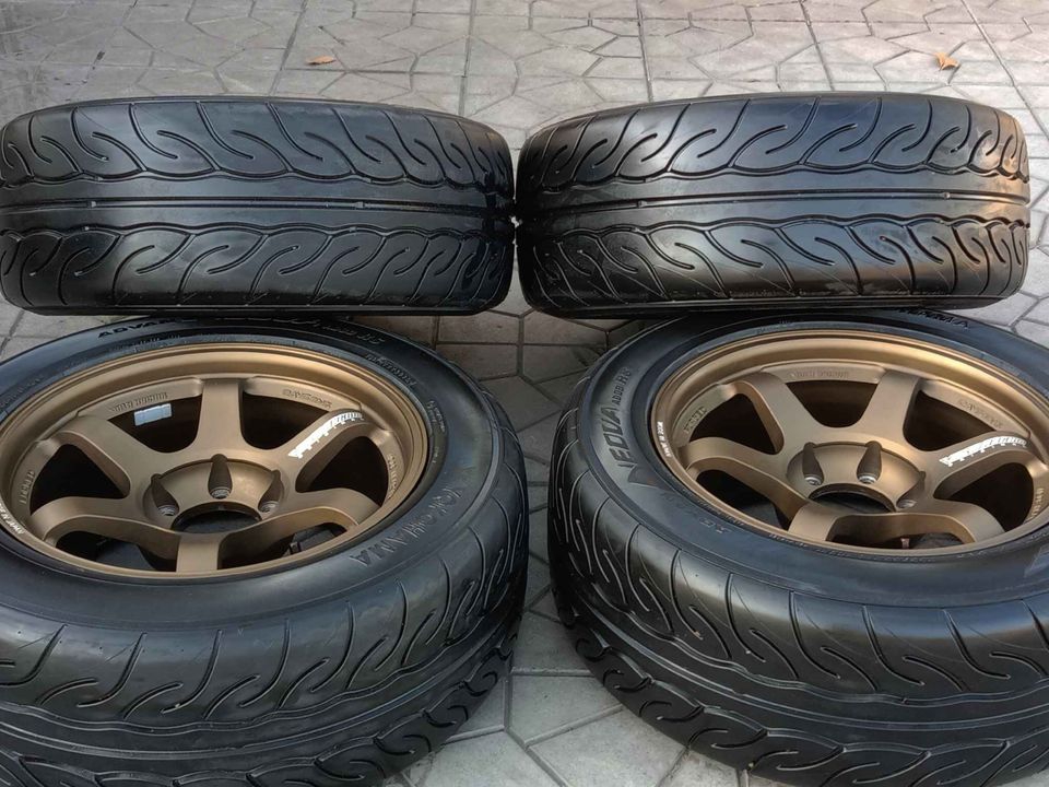 TE37 งานไทยพร้อมกับยาง yokohama ปี 2020 255/55 r18 9"0 ใส่ไปแคเดือน กว่าๆ