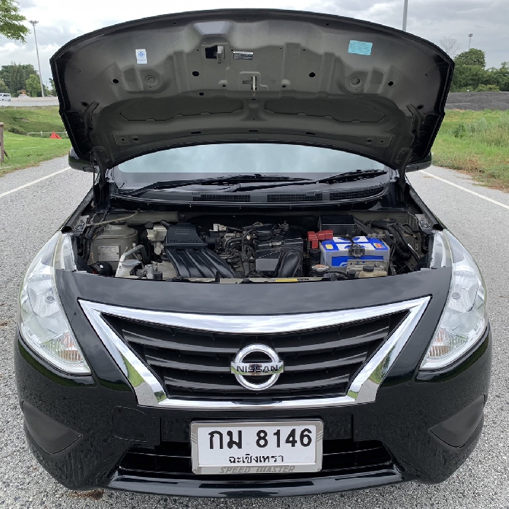 NISSAN ALMERA 1.2E AUTO 2015 รถสวย น็อตไม่ขยับ ไร้อุบัติเหตุ สีเดิมทั้งคัน100%