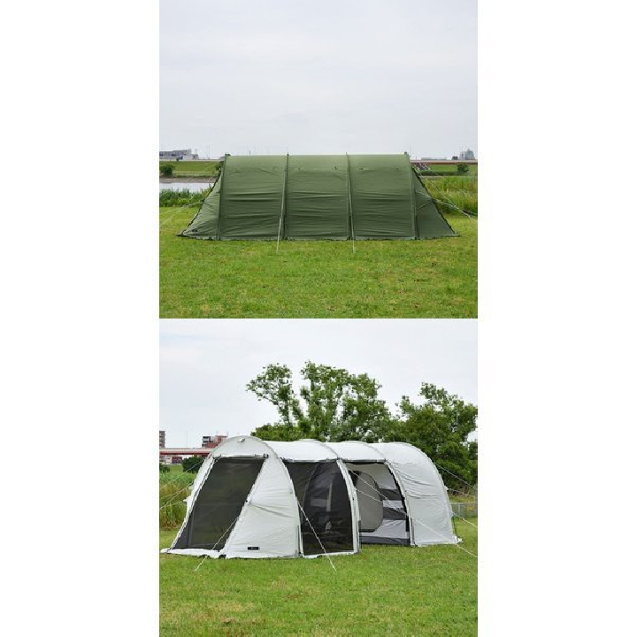 เต็นท์ โดมขนาดใหญ่สำหรับ  2 ห้อง  คน 8 คน UV Cut Shelter Toulouse Tent