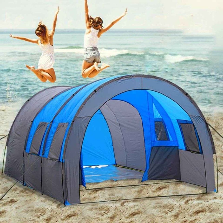 Bessky Oxford ผ้าสองชั้นกันน้ำเต็นท์อุโมงค์การเดินทางไปแคมป์ปิ้งเต็นท์เดินป่าCamping‼️