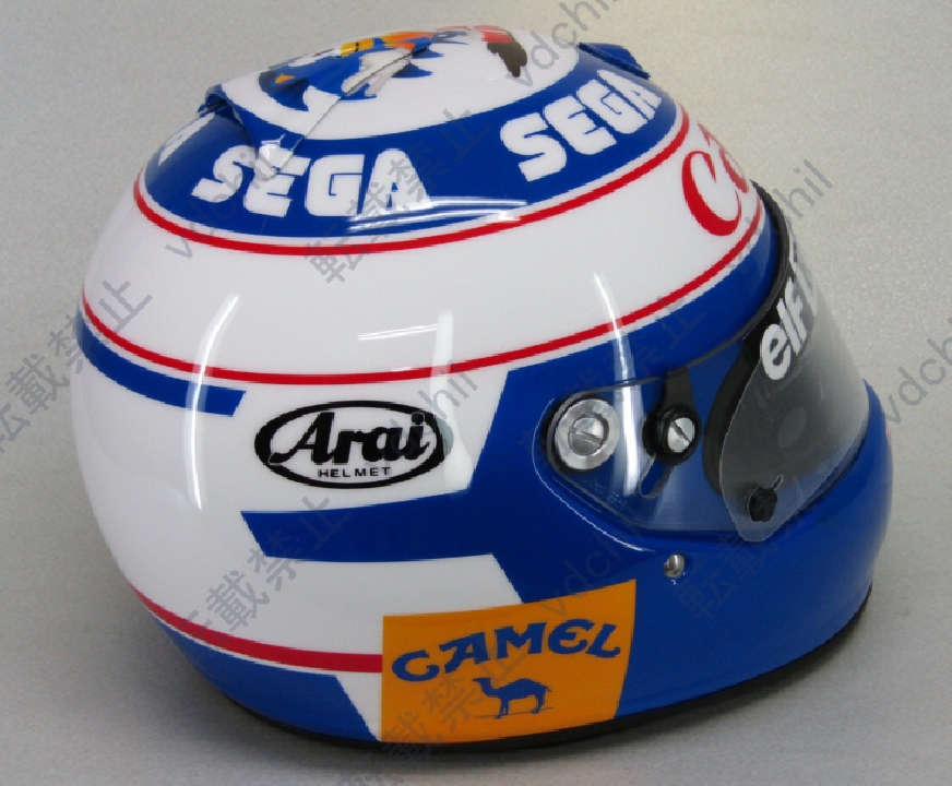 หมวกกันน็อคแบบจำลอง Alain Prost 93 รุ่น Williams F1 Arai GP-5S