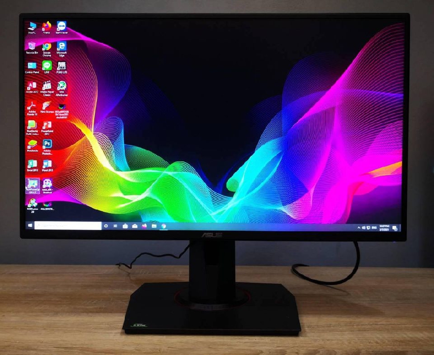 จอคอม ASUS VG258QR 24.5″ Full HD Gaming Monitor 165Hz .