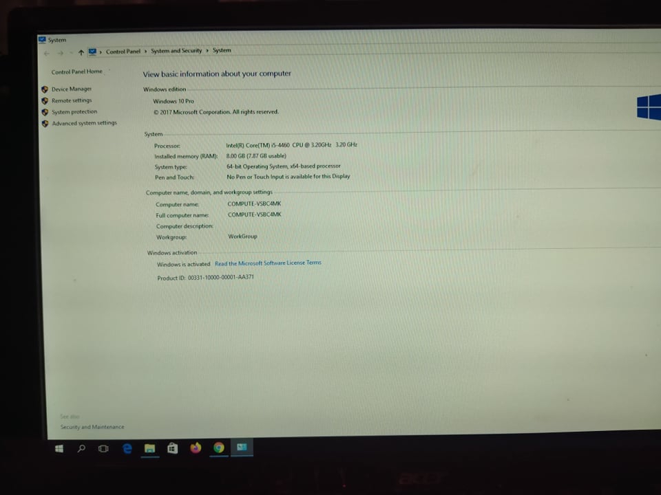 คอม i5 4460 @3.20 hz ram8